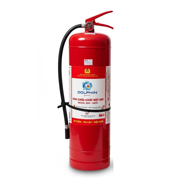 Bình chữa cháy bột ABC Dolphin DPA-ABC8 (đã cấp Tem mẫu E)