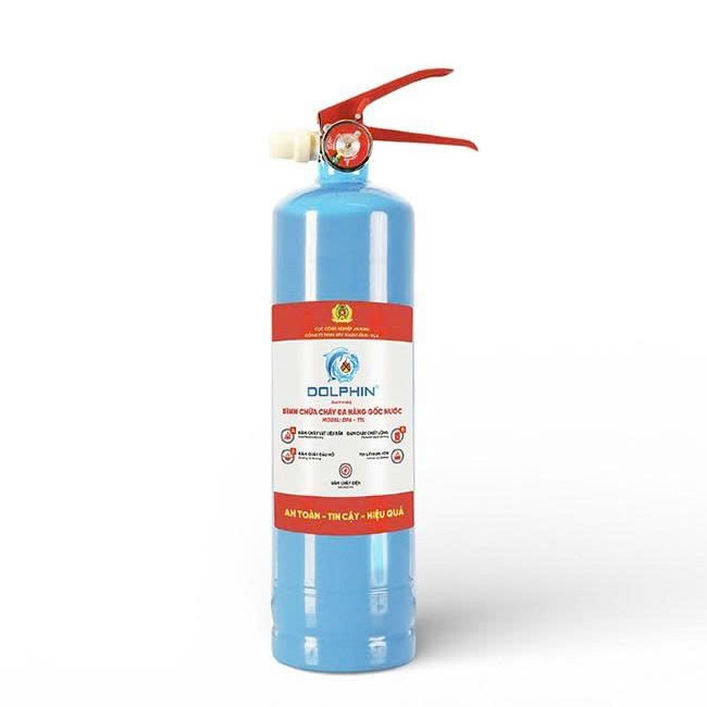 Bình chữa cháy đa năng gốc nước Dolphin vỏ thép – 1 lít