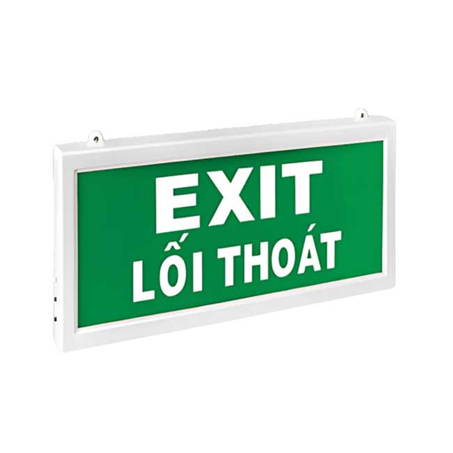 Đèn exit thoát hiểm 2 mặt
