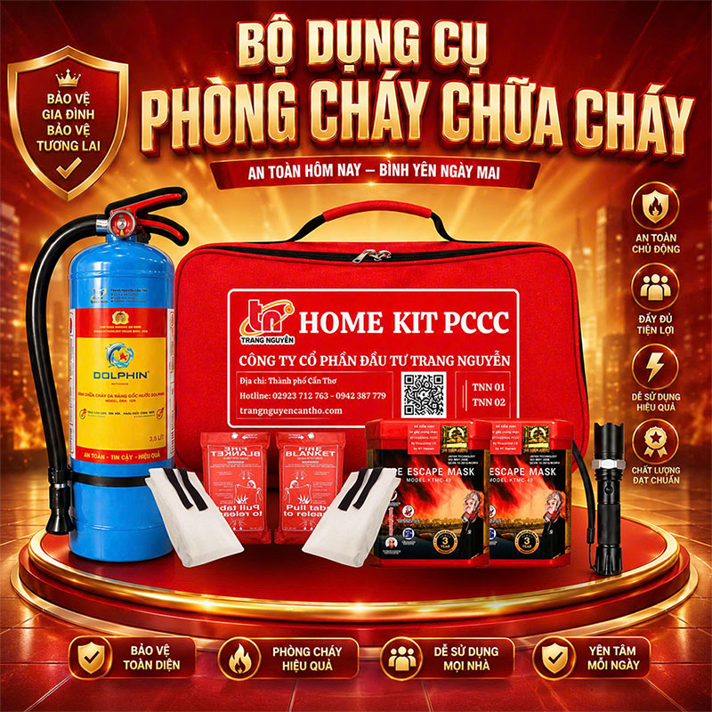Túi Home Kit TN01 - Bộ dụng cụ PCCC cho mọi gia đình