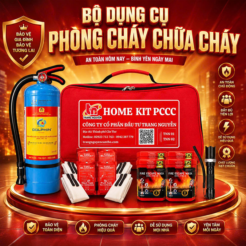 Túi Home Kit TN02 - Bộ dụng cụ PCCC cho mọi gia đình
